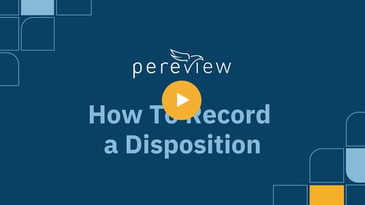 Watch: How To Record a Disposition