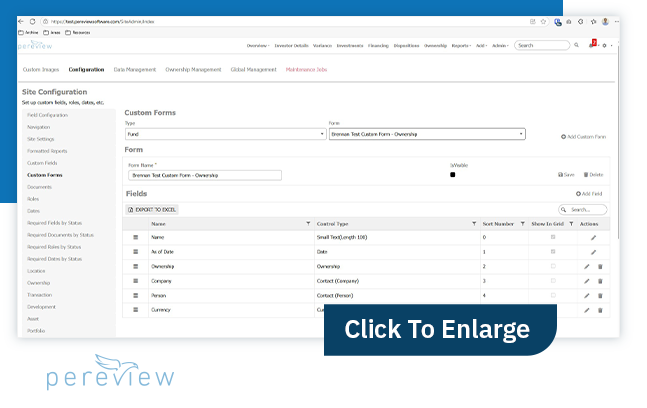 Custom Forms - Ownership Configuration