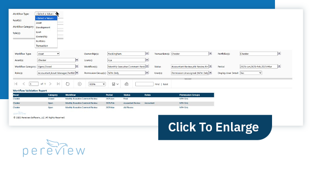 Workflow validation report