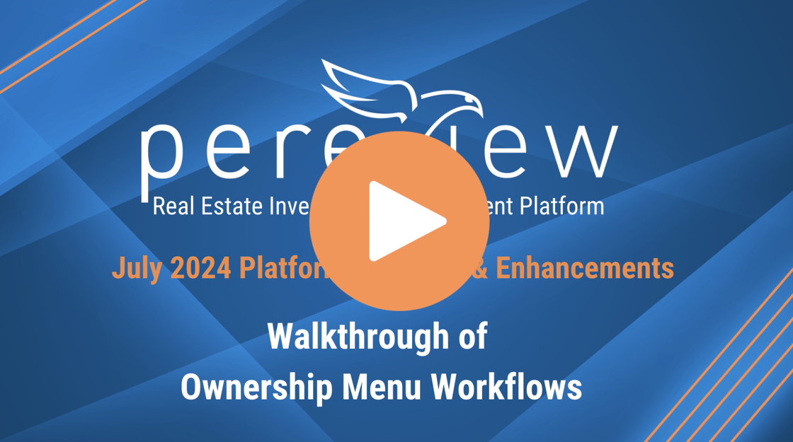 Walkthrough of Ownership Menu Workflows